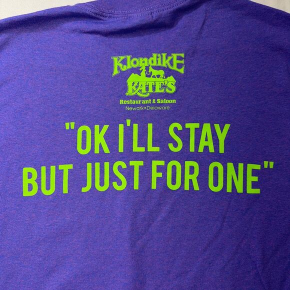 Klondike Kate’s Bar Crawl Tee Medium Just One Drink UD Newark DE Party Summer - Picture 3 of 7